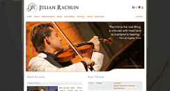 Desktop Screenshot of julianrachlin.com